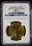 2010 $50 Gold Buffalo NGC MS-70 Early Release
