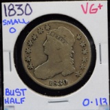 1830 Bust Half Dollar VG/F Small O Variety 0-113