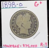 1898-O Barber Half Dollar G Plus Mint 847K R-3
