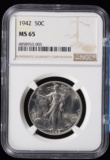 1942 Walking Half Dollar NGC MS-65