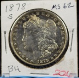 1878-S Morgan Dollar MS 62