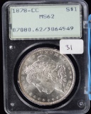 1878-CC Morgan Silver Dollar Old Rattler PCGS PQ MS 62 ++
