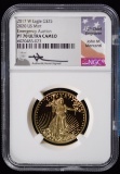 2017-W $25 Gold NGC PR-70 Super Rare US Auction Emergency