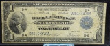 1918 $1 National Currency Cleveland