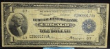 1918 $1 National Currency Chicago