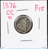 1876-CC Seated Dime Fine