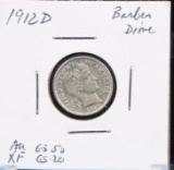 1912-D Barber Dime AU