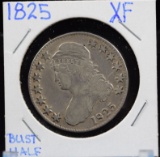 1825 Bust Half Dollar XF