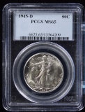 1945-D Walking Half Dollar PCGS MS-65