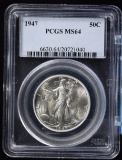 1947 Walking Half Dollar PCGS MS-64