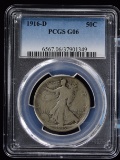 1916-D Walking Half Dollar PCGS G-6