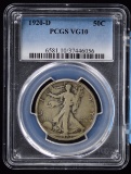 1920-D Walking Half Dollar PCGS VG-10