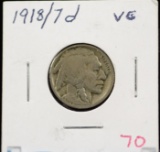 1918/7-D Buffalo Nickel VG