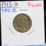 1913-D Type 2 Buffalo Nickel Filler