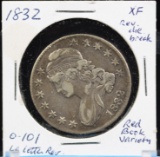 1832 Bust Half Dollar XF Large Rev Die Break