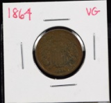 1864 Two Cent VG Plus