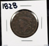 1828 Large Cent VG/F