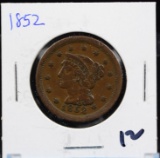 1852 Large Cent VF