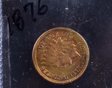 1876 Indian Head Cent Better Date BU Color