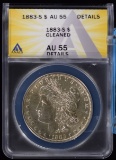 1883-S Morgan Dollar ANACS AU-55 Key Date details