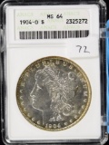1904-O Morgan Silver Dollar PL old ANACS MS 64
