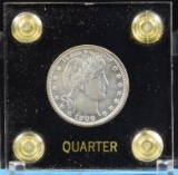 1906 Barber Silver Quarter About Uncirculated