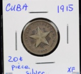 1915 Cuba 20 Cent Silver XF