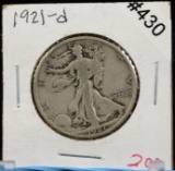 1921-D Walking Half Dollar VG Plus