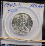 1943-D Walking Liberty Half Dollar MS 66
