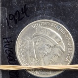 1924 Huguenot Half Dollar BU