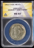 1950-S Booker T Washington Half Dollar ANAC MS-63