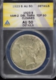1923 Peace Dollar ANACS Double Tiara Top 50 details