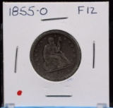 1855-O Seated Quarter