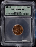 1944 Lincoln Cent ICG MS-67 Red