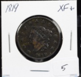 1819 Braided Hair Copper Large Cent Extra Fine + Condition