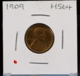 1909 Lincoln Wheat Cent MS 64