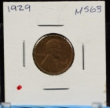 1929 Lincoln Wheat Cent MS 63