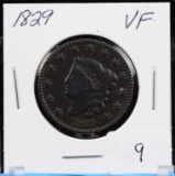 1829 Braided Hair Copper Large Cent Very Fine