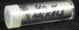 Roll of 40 V Nickels Good to VG