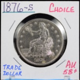 1876-S Trade Dollar Choice AU 58 Plus Sharp Strike