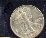 1943 Walking Liberty Half Dollar BU & Toned