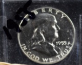 1955 Franklin Half Dollar White High Grade