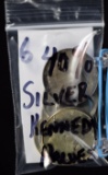 6 Silver 40% Kennedy Half Dollars small bag