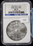 2010 American Silver Eagle Early Releases NGC Perfect MS 70