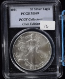 2004 American Silver Eagle Dollar PCGS Club Edition 69