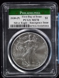 2020 American Silver Eagle PCGS MS-70 Scarce