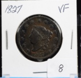 1827 Braided Hair Copper Large Cent Very Fine