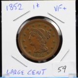 1852 Braided Hair Large Cent Very Fine Plus