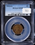 1915-S Lincoln Wheat Copper Cent Very Fine + VF 30 PCGS