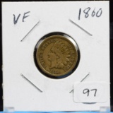 1860 Indian Head Cent Very Fine Copper Nickel Type